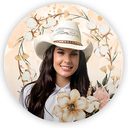 Capa Painel Redondo Sublimado - Ana Castela