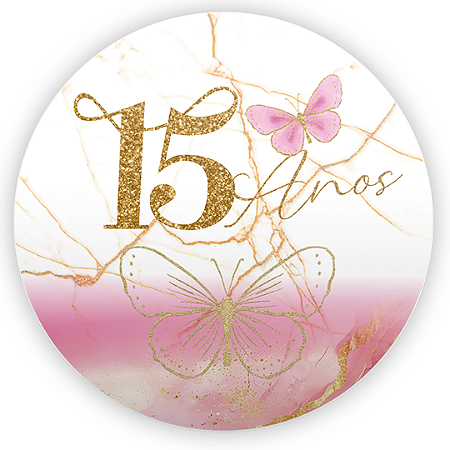 Capa Mini Painel Sublimado - 15 Anos