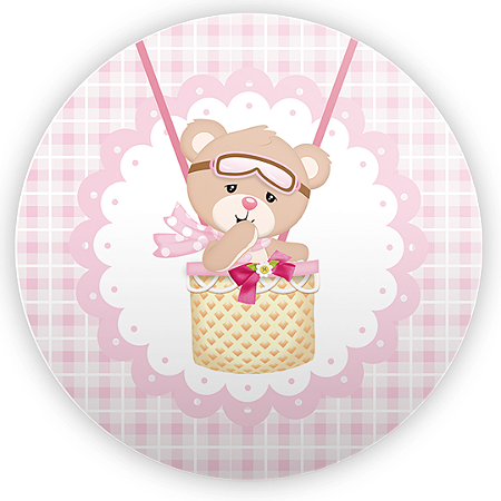 Capa Mini Painel Sublimado - Ursinha Baloeira