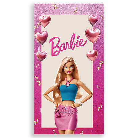 Capa Faixa Lateral Sublimado - Barbie