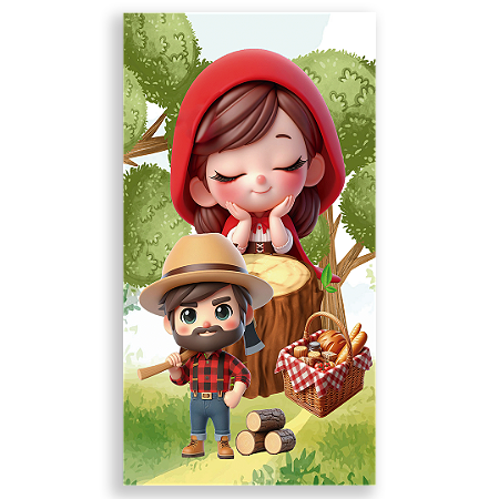 Capa Faixa Lateral Sublimado - Chapeuzinho Vermelho