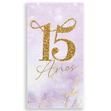 Capa Faixa Lateral Sublimado - 15 Anos