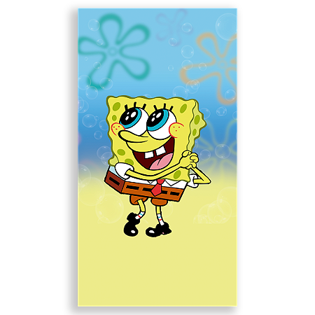 Capa Faixa Lateral Sublimado - Bob Esponja
