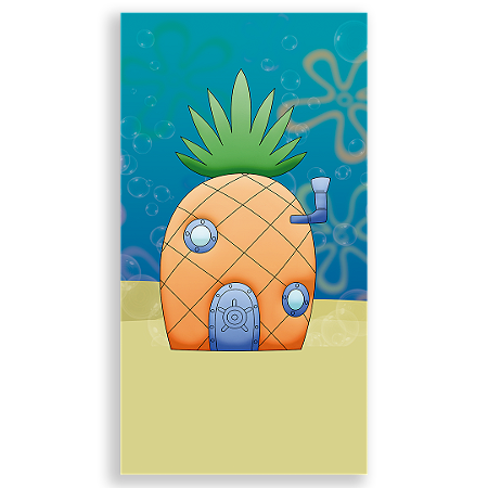 Capa Faixa Lateral Sublimado - Bob Esponja