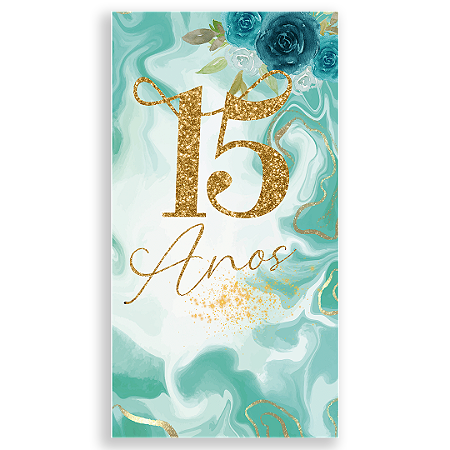 Capa Faixa Lateral Sublimado - 15 Anos