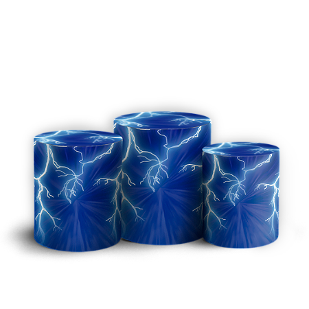 Capas Trio Cilindro Sublimado Vest Facil - Raio Sonic