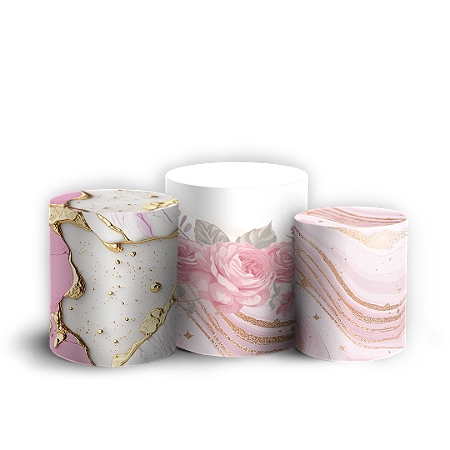 Capas Trio Cilindro Sublimado Vest Facil - 15 Anos