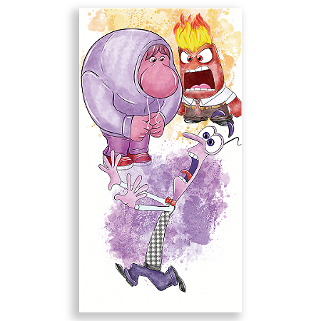 Capa Faixa Lateral Sublimado - Divertida Mente