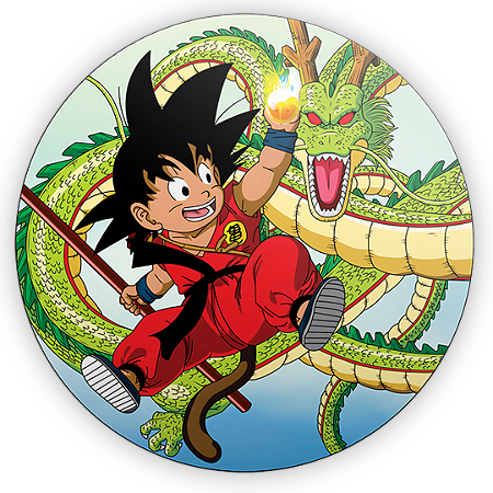 Capa Painel Redondo Sublimado - Dragon Ball Classico