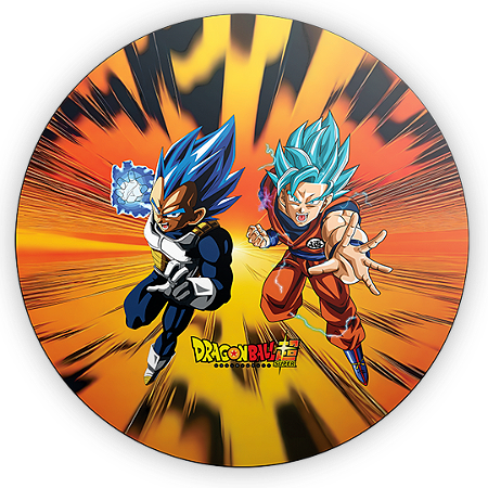 Capa Painel Redondo Sublimado - Dragon Ball Super