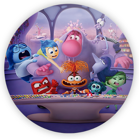 Capa Mini Painel Sublimado - Divertida Mente