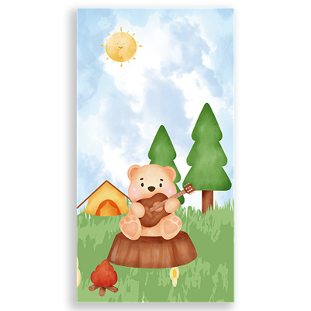 Capa Faixa Lateral Sublimado - Ursinho