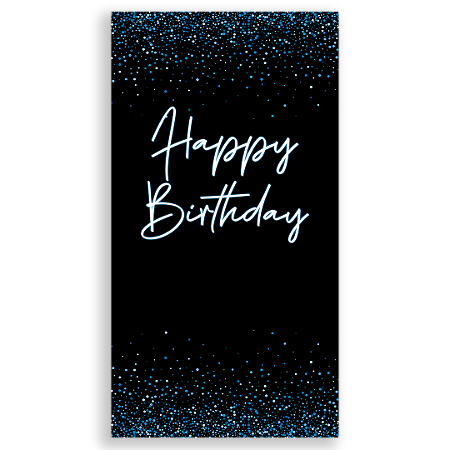 Capa Faixa Lateral Sublimado - Happy Birthday