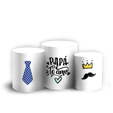 Capas Trio Cilindro Sublimado Vest Facil - Dia del Padre