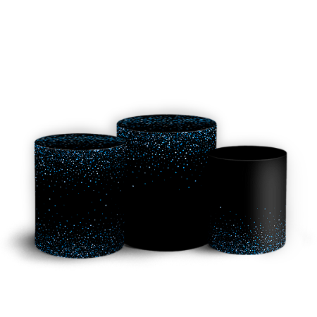 Capas Trio Cilindro Sublimado Vest Facil - Happy Birthday