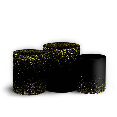 Capas Trio Cilindro Sublimado Vest Facil - Happy Birthday