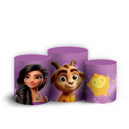 Capas Trio Cilindro Sublimado Vest Facil - Wish o Poder dos Desejos