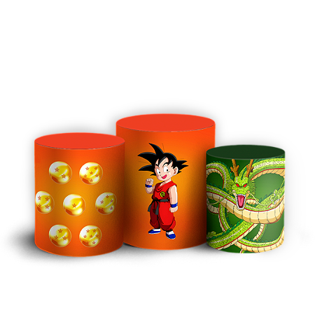 Capas Trio Cilindro Sublimado Vest Facil - Dragon Ball Classico