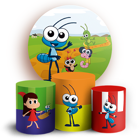 Capas Painel Redondo e Trio Cilindro Sublimado - Bob Zoom