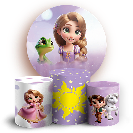 Capas Painel Redondo e Trio Cilindro Sublimado - Enrolados