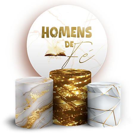 Capas Painel Redondo e Trio Cilindro Sublimado - Religioso