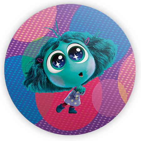 Capa Painel Redondo Sublimado - Inveja Divertida Mente