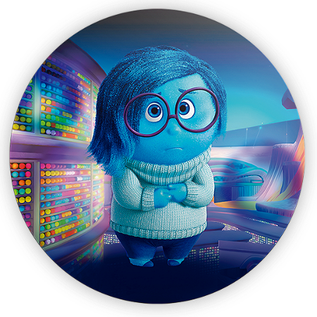 Capa Mini Painel Sublimado - Tristeza Divertida Mente