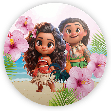 Capa Mini Painel Sublimado - Moana