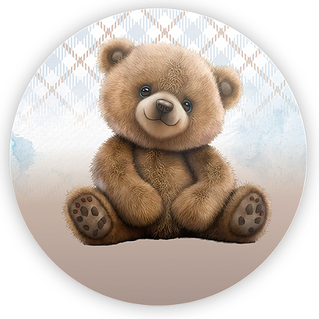 Capa Mini Painel Sublimado - Oh Baby Urso