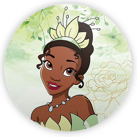 Capa Mini Painel Sublimado - Princesa Tiana