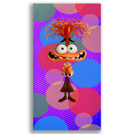 Capa Faixa Lateral Sublimado - Ansiedade Divertida Mente