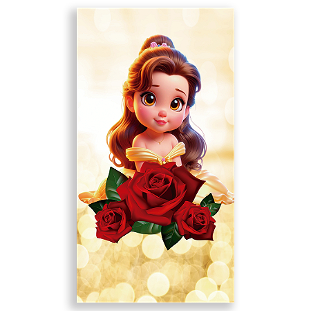 Capa Faixa Lateral Sublimado - Bela e a Fera