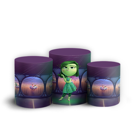 Capas Trio Cilindro Sublimado Vest Facil - Nojinho Divertida Mente