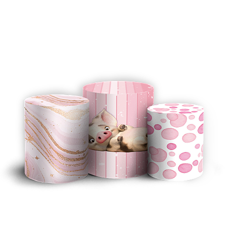 Capas Trio Cilindro Sublimado Vest Facil - Moana