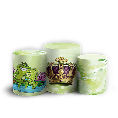 Capas Trio Cilindro Sublimado Vest Facil - Princesa Tiana