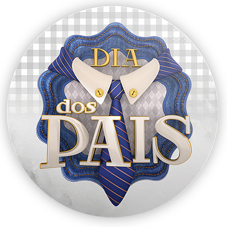 Painel Redondo - Dia Dos Pais - Sublimado 3D