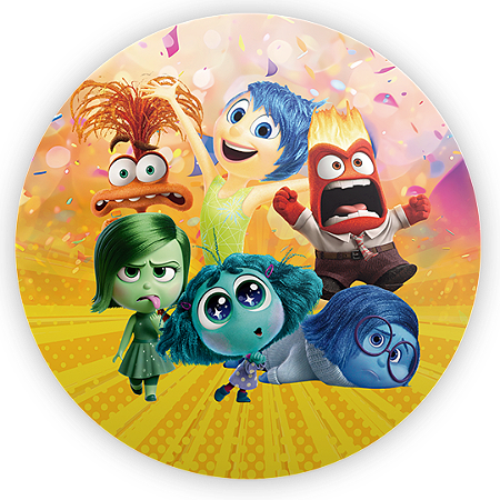 Capa Mini Painel Sublimado - Divertida Mente