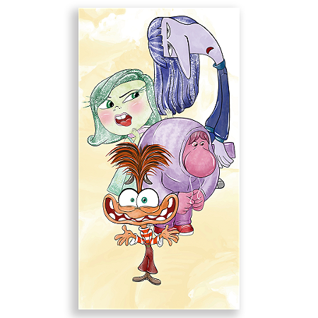 Capa Faixa Lateral Sublimado - Divertida Mente