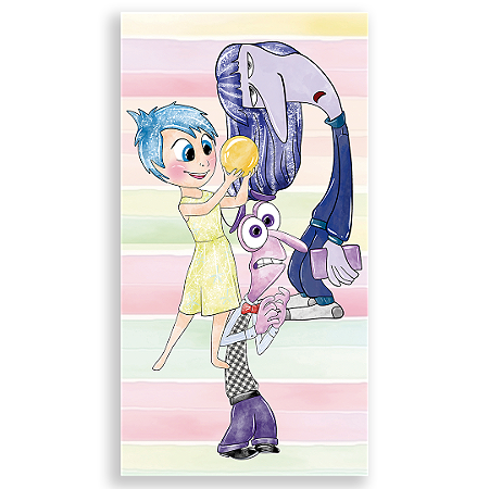 Capa Faixa Lateral Sublimado - Divertida Mente