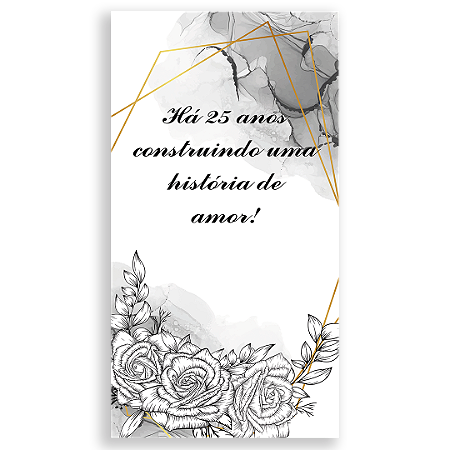 Capa Faixa Lateral Sublimado - Bodas de Prata