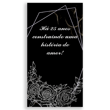 Capa Faixa Lateral Sublimado - Bodas de Prata