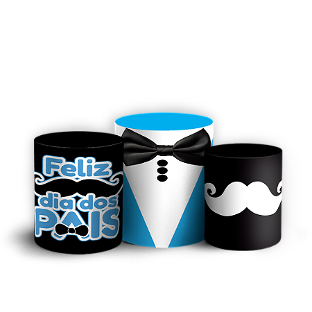 Capas Trio Cilindro Sublimado Vest Facil - Dia Dos Pais