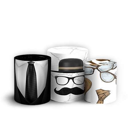 Capas Trio Cilindro Sublimado Vest Facil - Dia Dos Pais