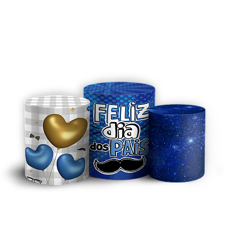 Capas Trio Cilindro Sublimado Vest Facil - Dia Dos Pais