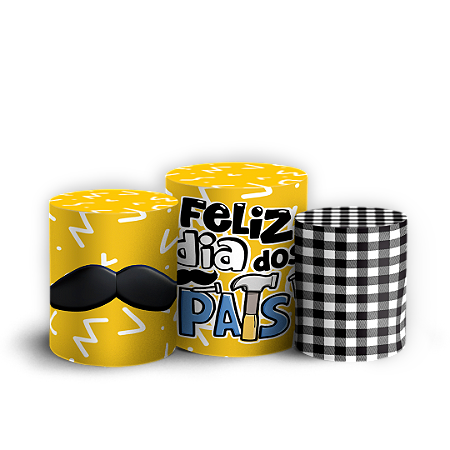 Capas Trio Cilindro Sublimado Vest Facil - Dia Dos Pais