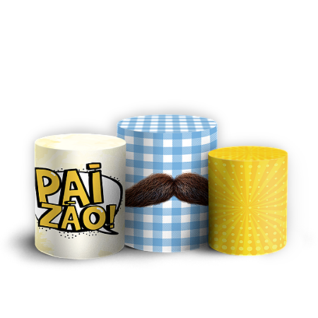 Capas Trio Cilindro Sublimado Vest Facil - Dia Dos Pais