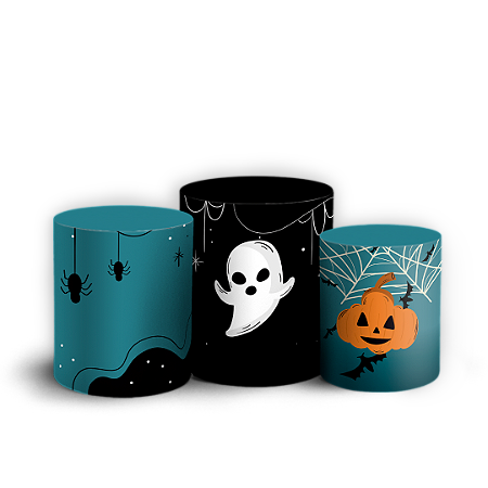 Capas Trio Cilindro Sublimado Vest Facil - Halloween