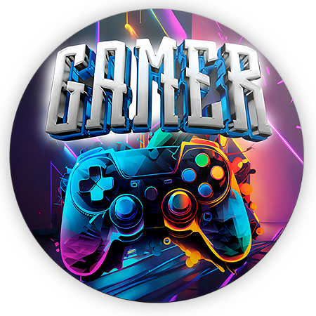 Capa Painel Redondo Sublimado - Gamer