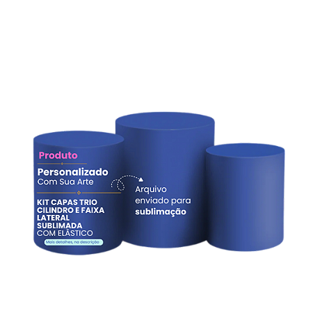 Trio Cilindro Imagem Personalizada | Código