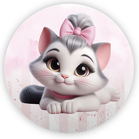 Capa Mini Painel Sublimado - Gatinha